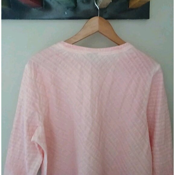 New Focus Casual Life Waffle Textured Popover Blouse - Picture 8 of 9